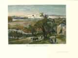Jerusalem from Mount of Olives Art by J. D. Woodward