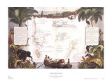 Tropical Islands Map II Poster