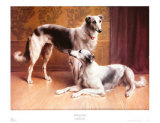 Hounds in an Interior Posters by Carl Reichert