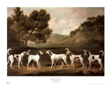 Foxhounds in Landschaft Kunstdrucke von George Stubbs