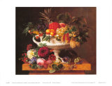 Griechische Schale mit Obst Kunstdrucke von Johan Laurentz Jensen