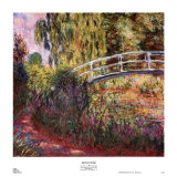 Japanese Bridge Posters af Claude Monet Japanese Bridge Posters af Claude Monet