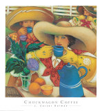 Chuckwagon Coffee Posters van Linda Carter Holman Chuckwagon Coffee Posters van Linda Carter Holman
