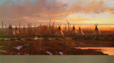 Blackfeet Camp Posters by Michael Coleman