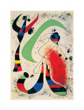 Nacht Poster von Joan Miró