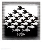 Sky and Water Prints by M. C. Escher