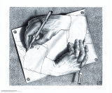 Tekenende handen Affiches van M. C. Escher Tekenende handen Affiches van M. C. Escher