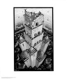 Turm von Babel Kunst von M. C. Escher