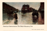 Regentag in Boston Kunstdrucke von Childe Hassam