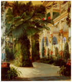 Interior of a Palm House Prints by Karl Blechen