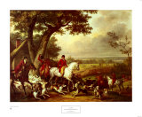 Jagd im Park von Fountainbleau Poster von Carle Vernet
