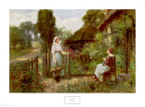 Sur la route du marché Affiche par Henry John Yeend King