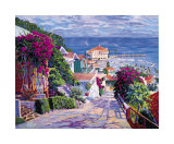The Road to the Harbor Poster by John Cosby