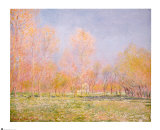 Printemps, Giverny, 1890 Affiches par Claude Monet