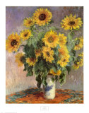 Sunflowers, c.1881 Poster van Claude Monet Sunflowers, c.1881 Poster van Claude Monet