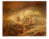 Boats with Anchors Prints by William Turner