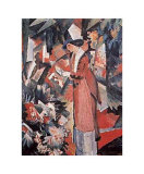 Promenade au milieu des fleurs Poster par Auguste Macke