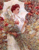 White Parasol Poster by Robert Payton Reid