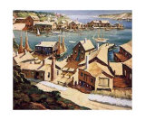 Peaceful Harbor Print by Henry Gasser