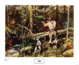 Chasse à la grouse Affiche par James M. Sessions