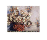 Chrysanthemums Prints by Claude Monet