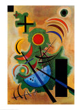 Solid Green Prints by Wassily Kandinsky