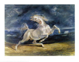 Caballo asustado Poster por Eugene Delacroix Caballo asustado Poster por Eugene Delacroix