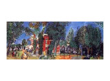 Paddock à Deauville Posters par Raoul Dufy
