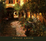 Alsace Courtyard Affiches par Philip Craig