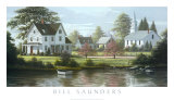 Bord de la rivière Affiche par Bill Saunders