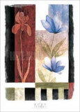 Ruby Floral Prints by Muriel Verger