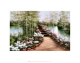 Bridge of Flowers Posters by Diane Romanello