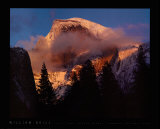 Half Dome, Sonnenuntergang im Winter, Yosemite Poster von William Neill