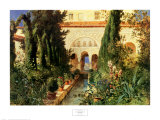 Der Garten des Generalife Bei Granada Posters by Hans Ludwig Fischer