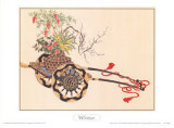 Chariots de fleurs hivernal Art par Takeshita 
