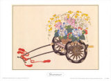 Chariot de fleurs estival Posters par Takeshita 