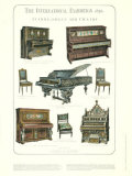 Pianos, Organ, and Chairs Posters