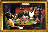 Hunde beim Pokerspiel Kunstdrucke