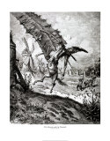 Don Quixote and the Windmill Prints by Gustave Doré