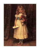 Young Girl with Flowers Prints Young Girl with Flowers Prints