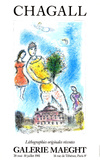 L'opéra - Bleu Collectable Print par Marc Chagall