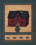 Red Barn Birdhouse Prints by Susan Clickner
