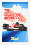 Monaco Grand Prix 1977 Collectable Print by Roland Hugon Monaco Grand Prix 1977 Collectable Print by Roland Hugon