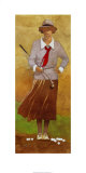 Golfeuse d'époque Affiche par Bart Forbes
