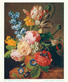 Roses, Tulips and Poppies Pôsters por Jan Frans van Dael Roses, Tulips and Poppies Pôsters por Jan Frans van Dael