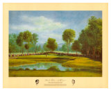 Arnold Palmer en el green del hoyo 12 Láminas por Donald Moss