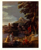 Orphée et Eurydice Affiche par Nicolas Poussin