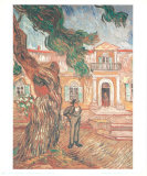 Die Anstalt Saint-Paul-de-Mausole in Saint-Rémy Poster von Vincent van Gogh