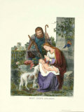 Marie, Joseph et Jésus Art par F. Jittenbach