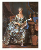 Madam Pompadour, 1755 Láminas por Maurice Quentin de La Tour